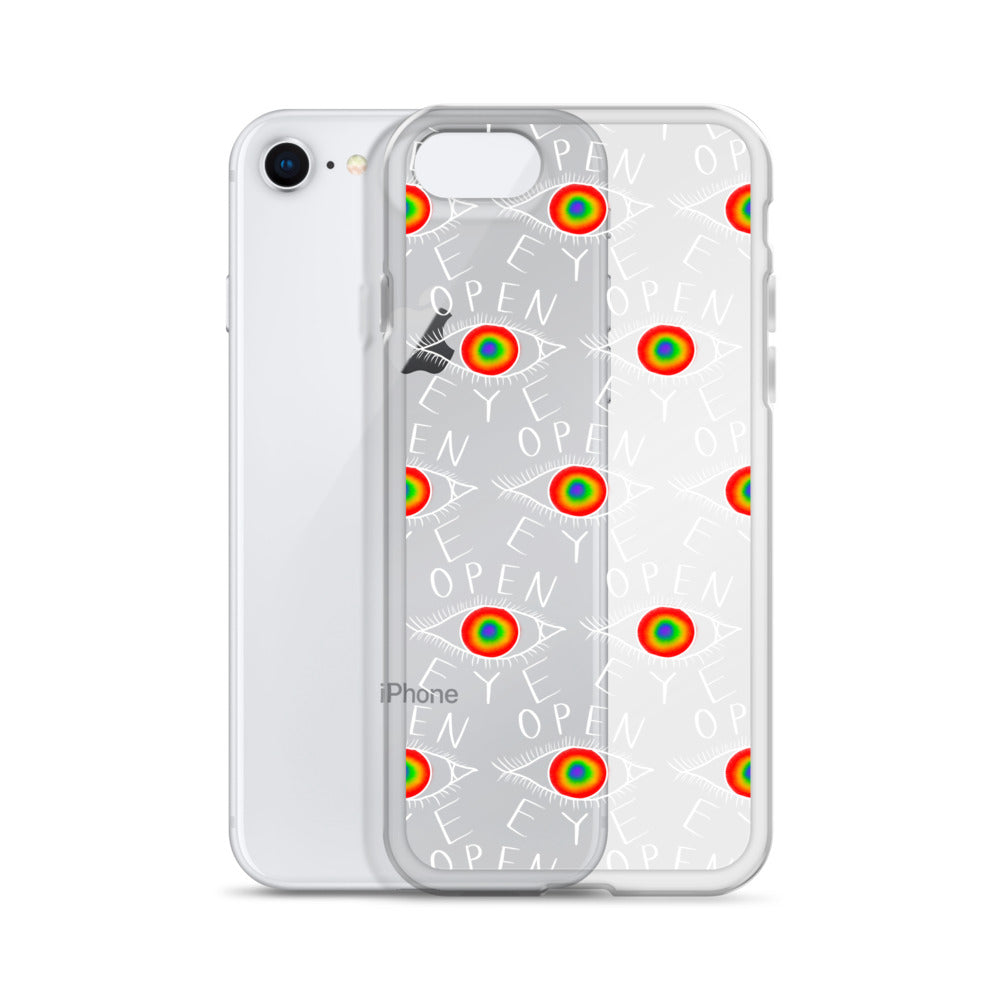 Clear Case for iPhone® - The eye of Truth (Open eye Pattern)
